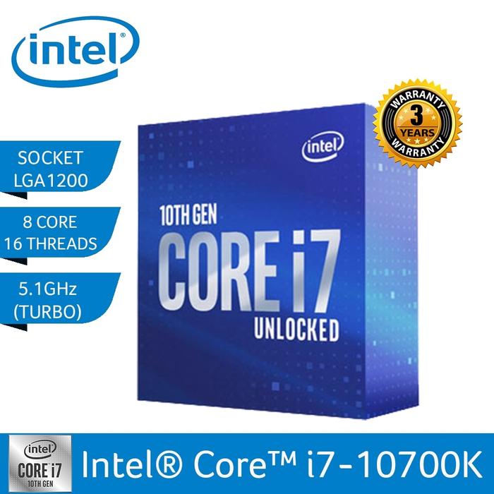Intel Core i7-10700K 10th Gen CPU 動作確認済 Intel Core i7-10700K