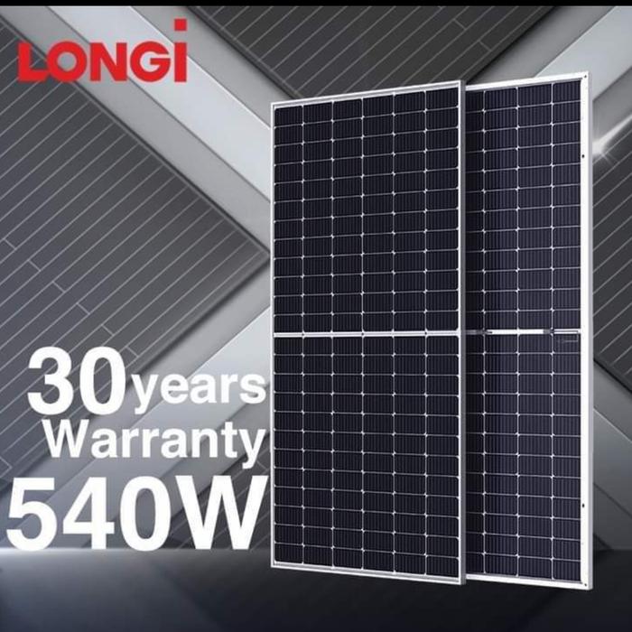 Panel Surya Longi 540wp 550Wp 555Wp SNI Monocristaline MBB Halfcell