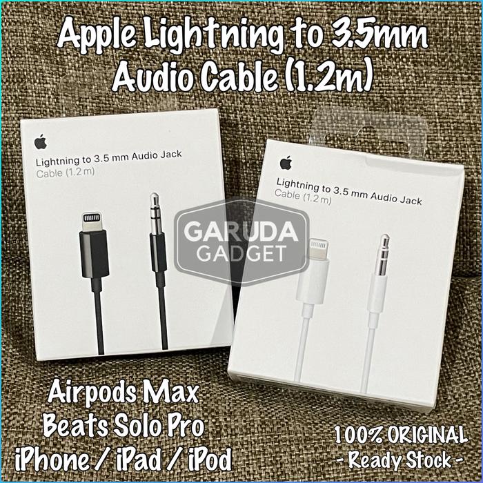 Jual Apple Airpods Max Lightning to 3.5mm Jack Audio Cable Beats Original -  Putih - Jakarta Utara - Garuda Gadgets | Tokopedia