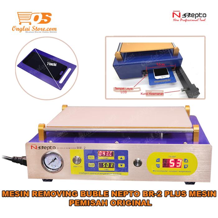 Gambar Mesin Pemisah LCD Touchscreen Mesin Removing Buble LCD NEPTO BR-2 ORI dari ONGLAI KEREN undefined Tokopedia