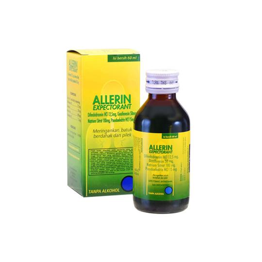 Gambar Allerin Expectorant Obat Batuk Berdahak Obat Pilek Batuk Dahak 120mL - 60mL dari Apotek Budi Sehat Bandung_NEW undefined Tokopedia