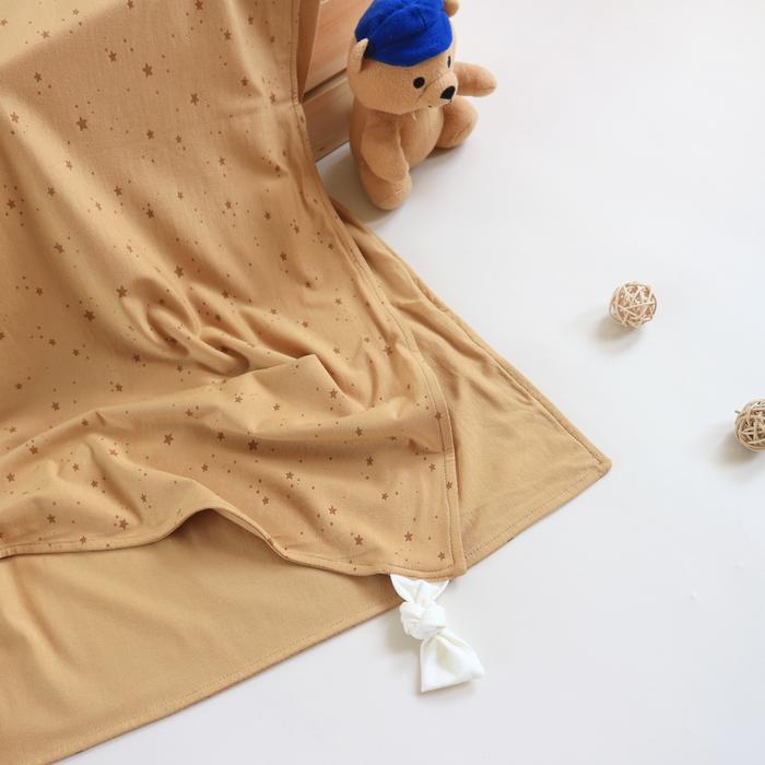 Gambar Emico tencel double layer blanket / selimut tencel anak - mocha star dari JNA CROWN SHOP undefined Tokopedia