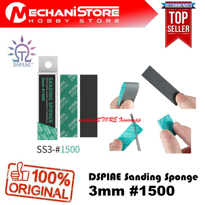 Gambar DSPIAE Sanding Sponge 3mm #1500 - Amplas Gundam Model Kit dari mechaniSTORE Bandung undefined Tokopedia