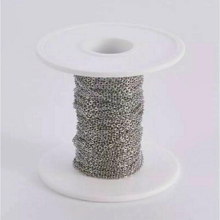Gambar Rantai Perhiasan Titanium Stainless Steel Meteran Per Meter - Silver, 1mm /meter dari ZFK STORES undefined Tokopedia