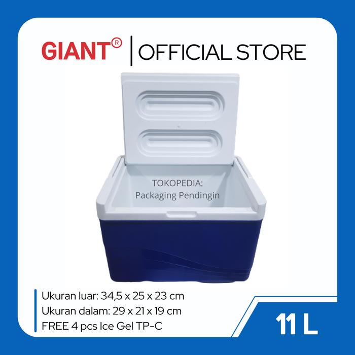 Gambar Cooler Box 11 Liter / Cool Box Merk GIANT bukan Marina Cooler - 11L Non Thermo dari Packaging Pendingin undefined Tokopedia