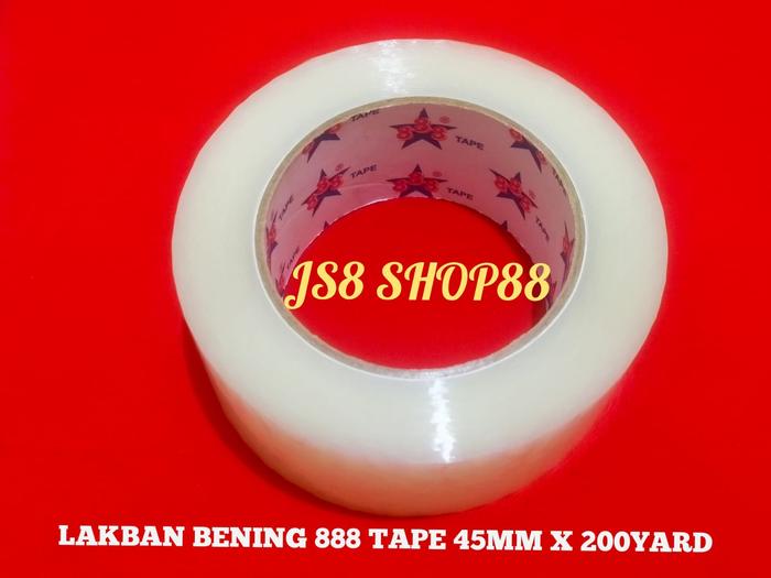 Gambar (ECERAN) LAKBAN COKLAT & BENING 888 / HOKI 45MM X 200YARD - Bening dari JS8 SHOP88 undefined Tokopedia