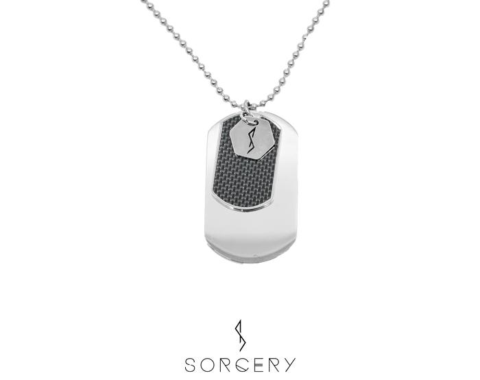 Gambar SORCERY Pendant MDT Kalung Liontin Bandul Premium Titanium Pria Wanita - Silver dari Sorcery undefined Tokopedia