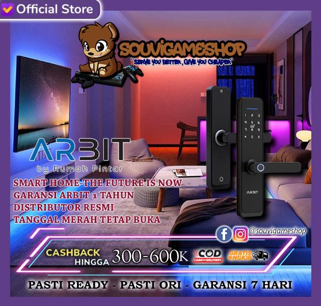 Promo ARBIT - Smart Wifi Door Lock With Fingerprint Card PIN Key ...