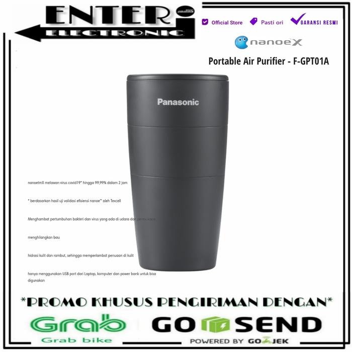Gambar PANASONIC FGPT01A - CAR AIR PURIFIER PORTABLE AIR PURIFIER F GPT01A - Hitam dari Enter Electronic undefined Tokopedia
