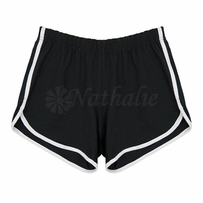 Gambar HOT PANTS PREMIUM GIRL NATHALIE - NATHALIE BAGGY SHORT PANTS NTC 3357 - Hitam, M dari ZERIX ID undefined Tokopedia