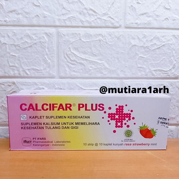 Gambar CALCIFAR PLUS BOX 100 KAPLET dari APT MUTIARA 1 ARH undefined Tokopedia
