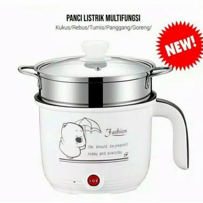 Gambar Panci Listrik Fashion 0.8L Multifungsi Bisa Kukus Goreng Panggang dari ALFA ACC undefined 4 Tokopedia