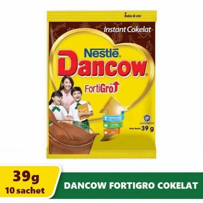 Gambar Nestle Dancow Fortigro instan Cokelat 10x39gr dari SSmart10 undefined Tokopedia