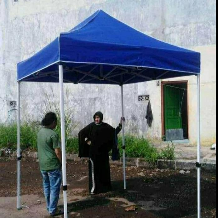 Gambar Tenda Lipat 2x2 Premium 1.2mm - Merah dari Toko tenda lipat matic undefined 4 Tokopedia