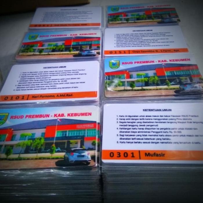 Gambar Cetak logo gambar dengan kartu rfid 125 khz dan Ic card  13.56 - Dua Muka, Mifare 13.56 dari Barrier Gate ID undefined Tokopedia