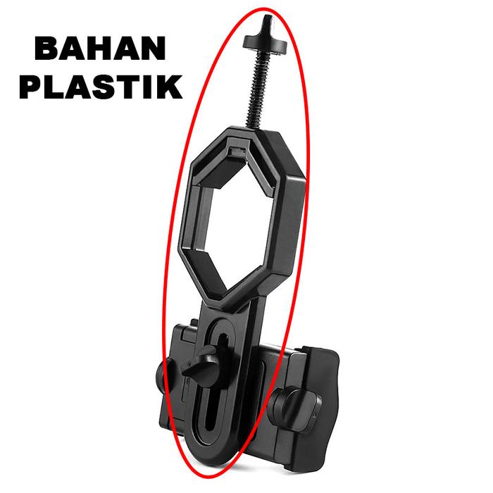 Gambar Holder Teropong Binocular Monocular Telescope untuk Smartphone - CM4 - Bahan Plastik dari Devro undefined Tokopedia