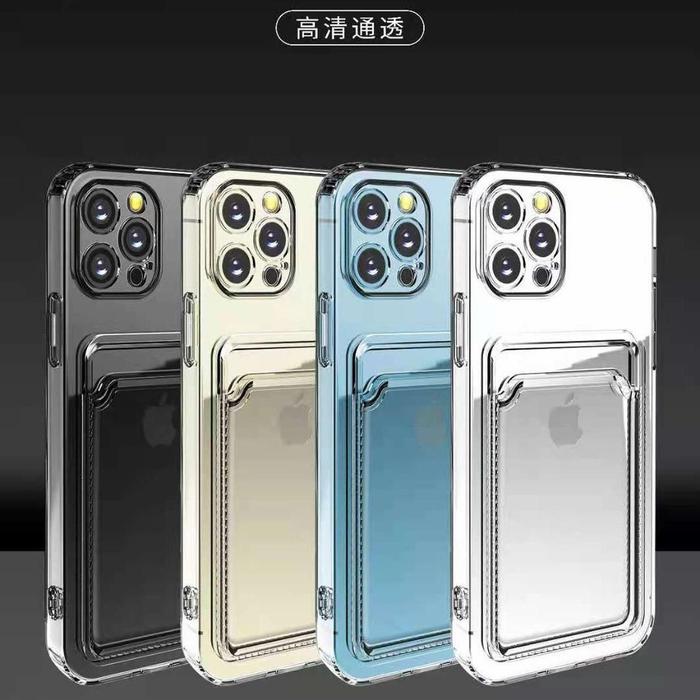 Gambar Card Case Bening Anti Crack Iphone 12 iphone 12 pro 12 pro max dari Nanda Cell Denpasar undefined Tokopedia