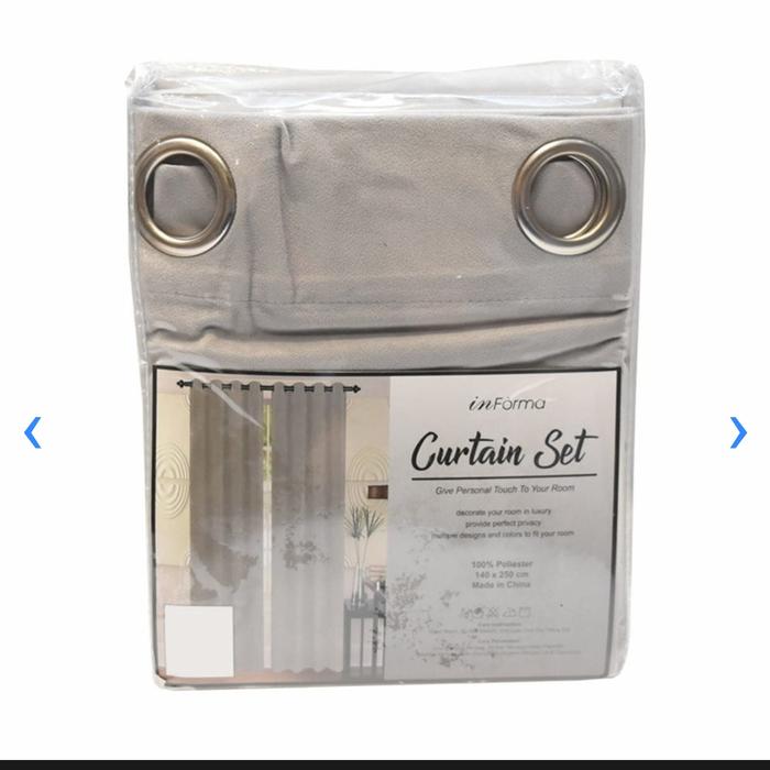 Gambar gorden set informa / tirai set informa / curtain set informa grey dari G.S Grosir sagala undefined Tokopedia