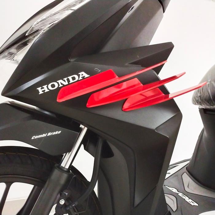 Gambar winglet pcx 3 sirip - universal deflector pcx 160 - diffuser pcx 150 - Merah dari Morvell Motoproject undefined Tokopedia