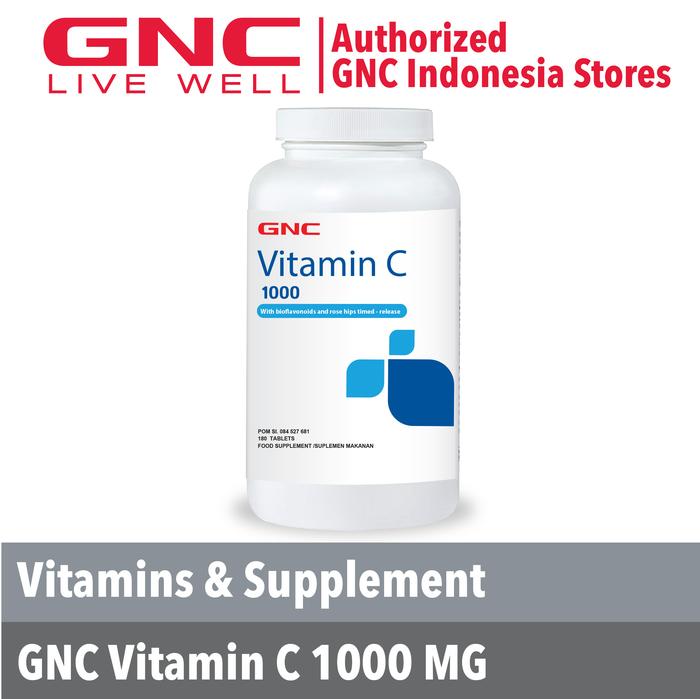 Gambar GNC VITAMIN C 1000 (017566) - 180 TABLETS dari GNC Live Well Indonesia undefined Tokopedia
