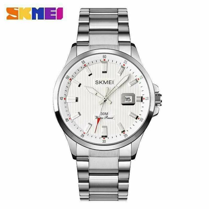 Gambar Jam Skmei 1654 original free box karton - silver dari SKMEI GROSIR undefined Tokopedia