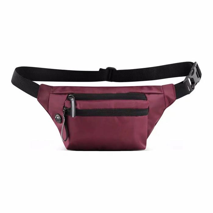 Gambar Tas Selempang Slempang Waistbag Distro Pria Cowok Buffback Rodri Murah - Maroon dari DWM store id undefined Tokopedia