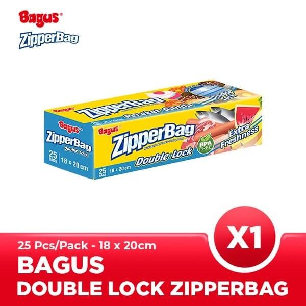 Gambar BAGUS - Double Lock Zipperbag | Multipurpose Plastic Storage Bag - Isi 25 dari INTI MEDIKA STORE undefined Tokopedia