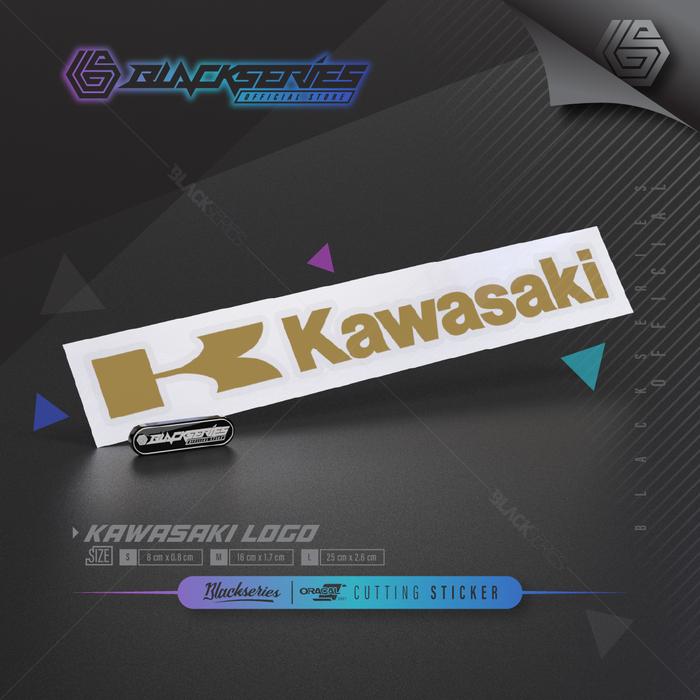 Gambar Stiker Kawasaki | Sticker Kawasaki | Sticker Motor - Gold Matte, 25 cm dari Blackseries Official Store undefined Tokopedia