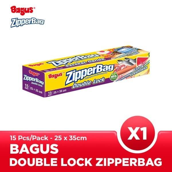 Gambar BAGUS - Double Lock Zipperbag | Multipurpose Plastic Storage Bag - Isi 15 dari INTI MEDIKA STORE undefined Tokopedia