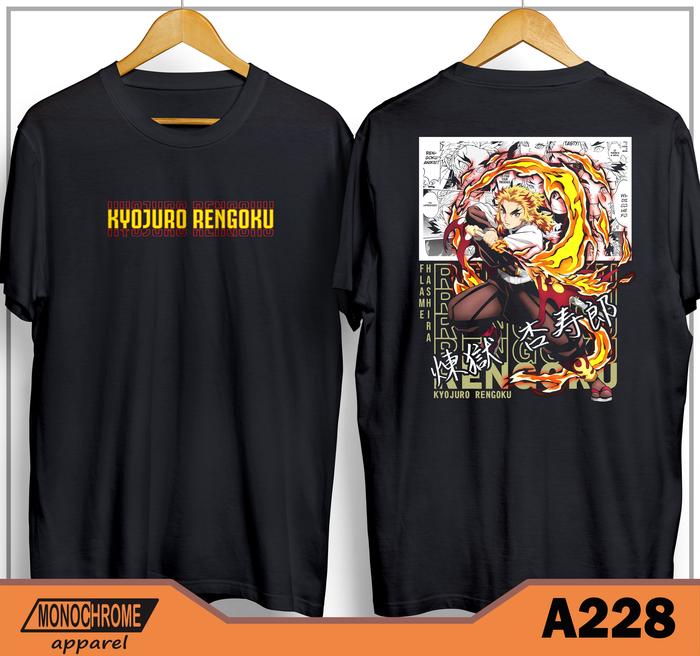 Gambar Kaos Baju Anime Distro Vol. 002 Demon Slayer KIMETSU NO YAIBA Inosuke - A228, XXL dari Monochrome Apparel undefined Tokopedia