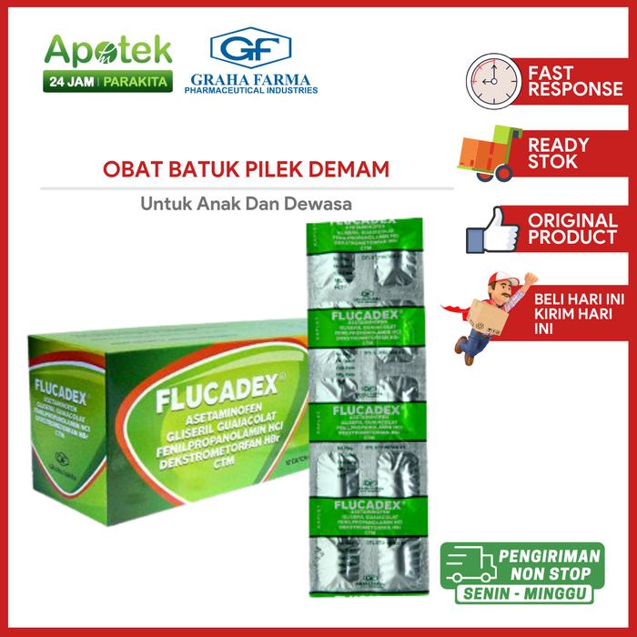 Gambar Flucadex Obat Flu Demam Batuk Pilek Strip/Sirup - 1 STRIP dari Apotek24jamParakitaMedika undefined Tokopedia