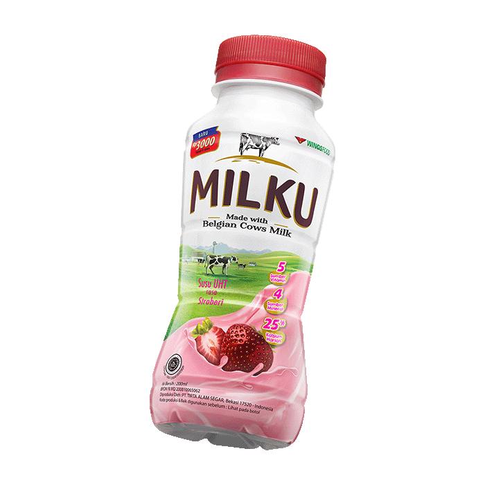 Gambar Milku Belgian Cow Milk Cokelat-Stroberi 200ml - Stroberi dari Toko 8 Luna undefined Tokopedia