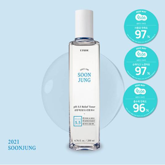Gambar Etude house soon jung pH 5.5 relief toner - 200Ml dari Mnshop91 undefined Tokopedia