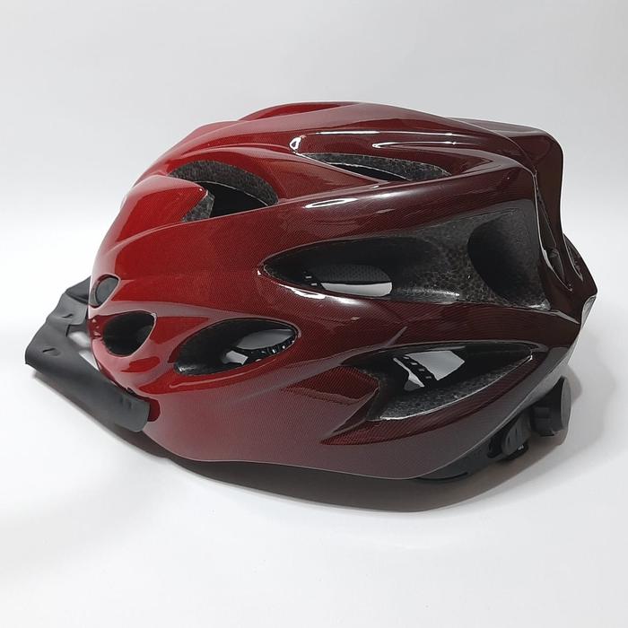 Gambar Helm / helmet sepeda dewasa keren motif gradasi - Merah Gradasi dari CR3online undefined Tokopedia