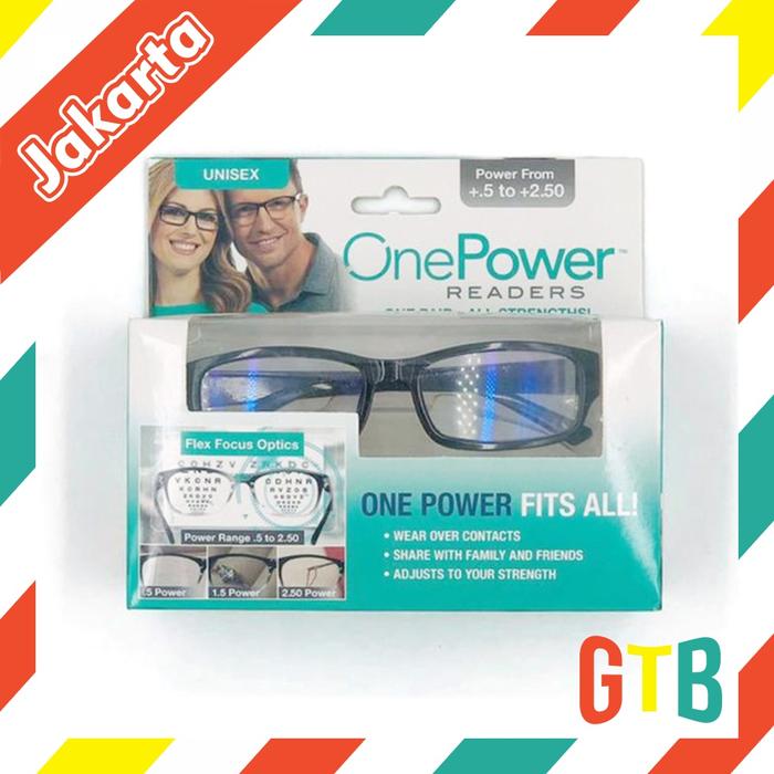Gambar GTB Kacamata Baca Auto Focus Adjusment Ajaib One Power Readers R450 - KACAMATA BACA dari grosirtasbatam.co.id undefined Tokopedia