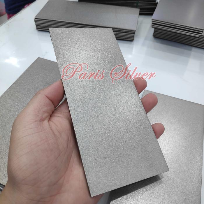 Gambar Batu asah diamond plate intan berlian pisau plat whetstone handplane dari Paris Silver Indonesia undefined Tokopedia