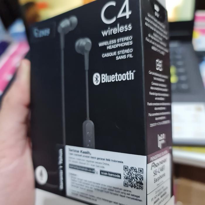 Gambar PIONEER C4 WIRELESS STEREO HEADPHONES BLUETOOTH UPTO 6 HOURS RESMI IMS - Hitam dari WIRCR7 STORE undefined Tokopedia