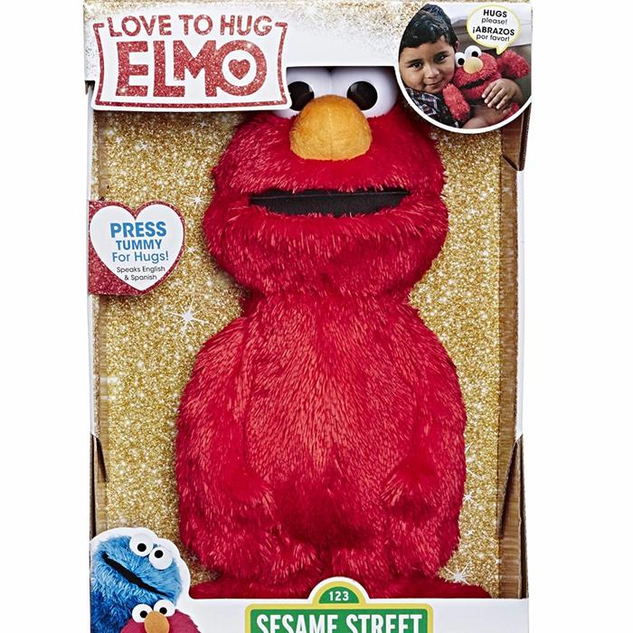 Jual Sesame Street 50th Anniversary Love to Hug Elmo Talking & Singing ...