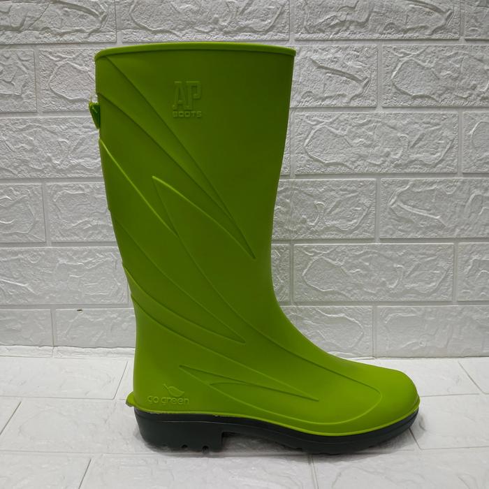Gambar SEPATU AP BOOTS 2017 GO GREEN ORIGINAL/SEPATU BOOT SAFETY KARET TINGGI - Lemon, 38 dari Toko YSP New undefined Tokopedia