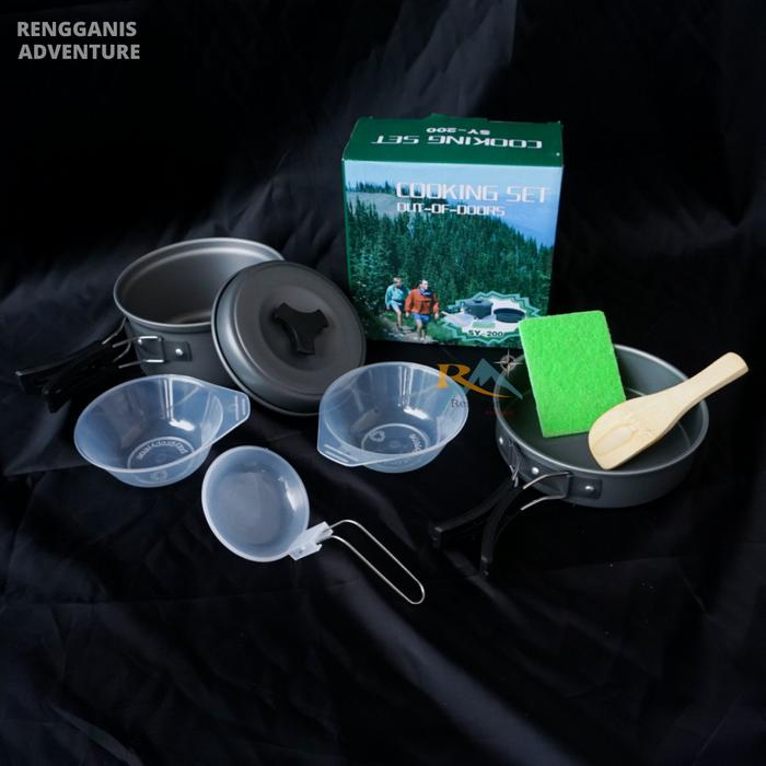 Gambar COOKING SET SY-200 PANCI CAMPING HIKING OUTDOOR GUNUNG - sy200 dari RengganisAdventure undefined Tokopedia