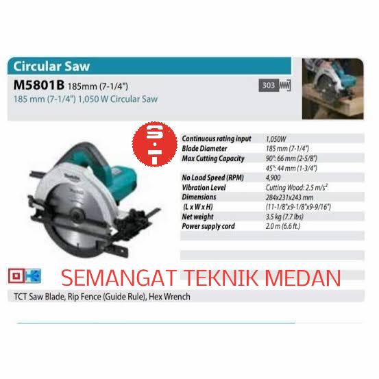 Jual M5801B MESIN GERGAJI BELAH POTONG 