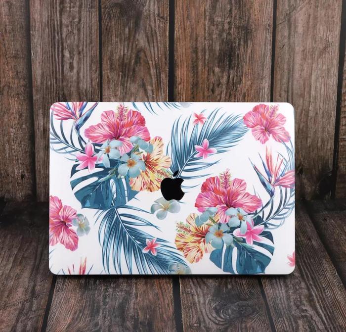 Gambar Macbook New Retina 12 inch Cover Casing Hard Case Floral Flower Bunga - Bunga Putih dari Lengkap undefined Tokopedia