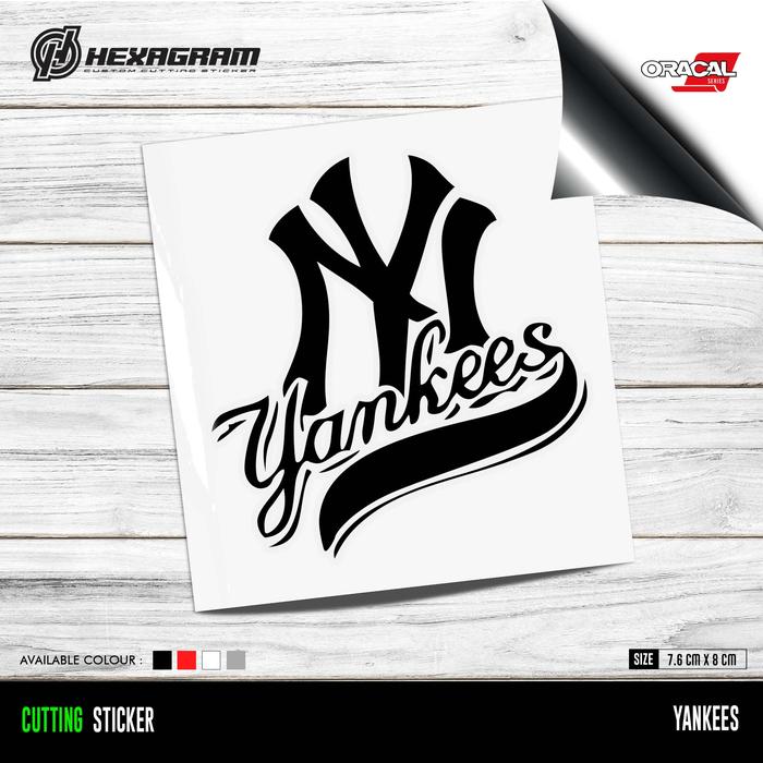 Gambar Cutting Sticker Yankees Logo | Stiker Cutting Logo Yankees - Hitam dari Hexagram Stiker undefined Tokopedia