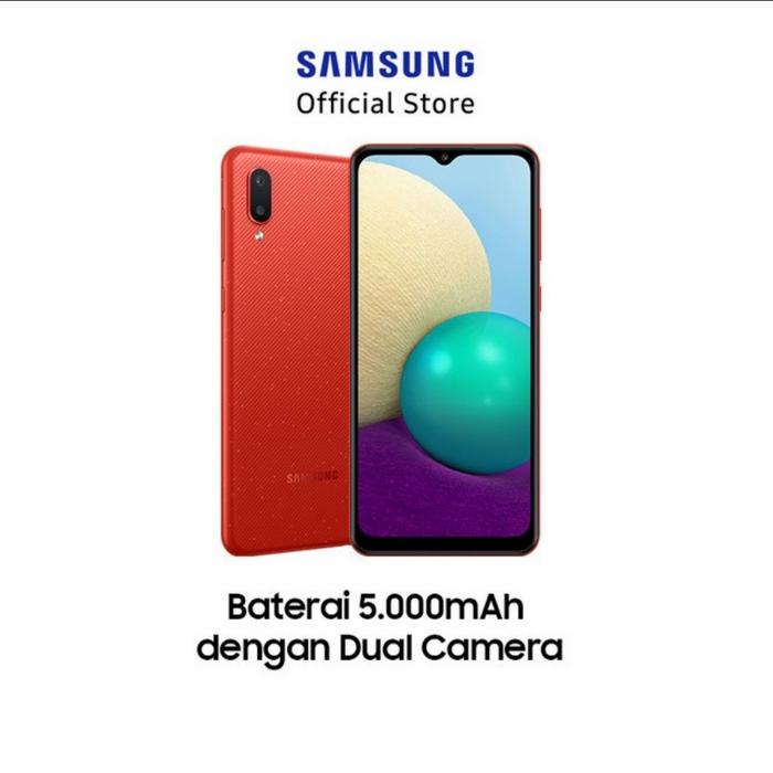 Gambar Samsung Galaxy M02 2/32GB No Repack - Garansi Resmi - Merah dari PR Store_ID undefined Tokopedia