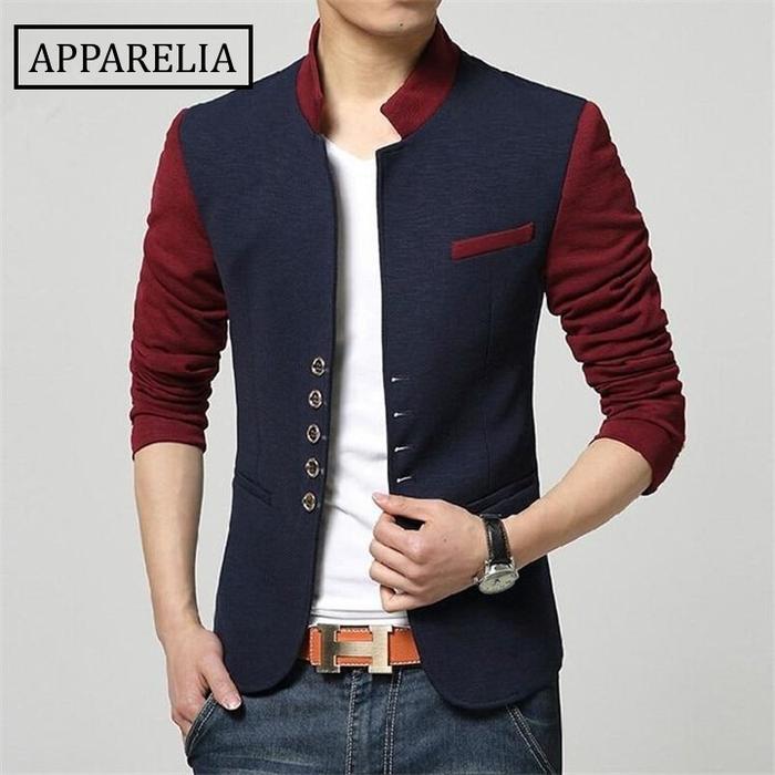 BLAZER PRIA SMART CASUAL NAVY RAIN EXCLUSIVE DESIGN NIKAYU S