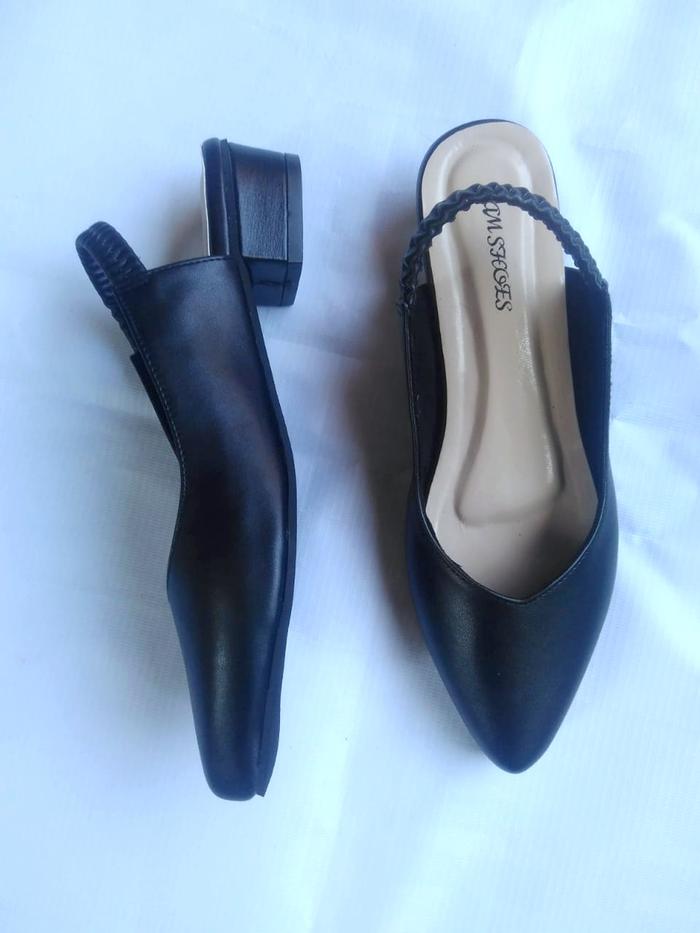 Gambar SAM SHOES - Rawiles Sepatu Wanita Model Karet Belakang Hak Domdas 3 CM - Hitam, 40 dari SAM SHOES undefined Tokopedia
