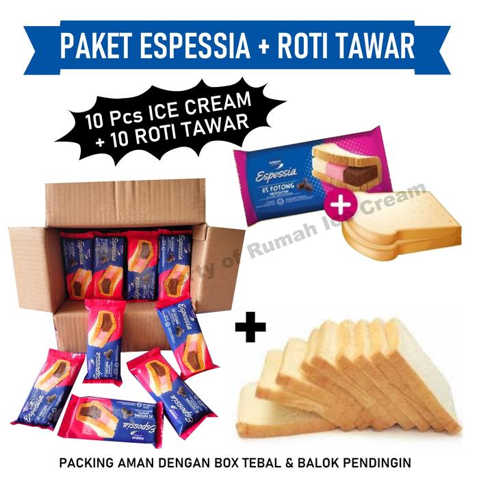 Gambar Paket Ice Cream Potong Espessia + Roti Tawar dari Rumah Ice Cream Jakarta undefined Tokopedia
