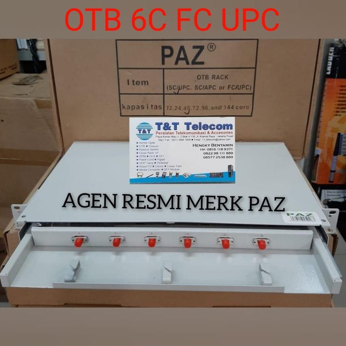 Jual PAZ ODF OTB RACK 6 CORE FC UPC FIBER OPTIK PAS - Jakarta Pusat ...