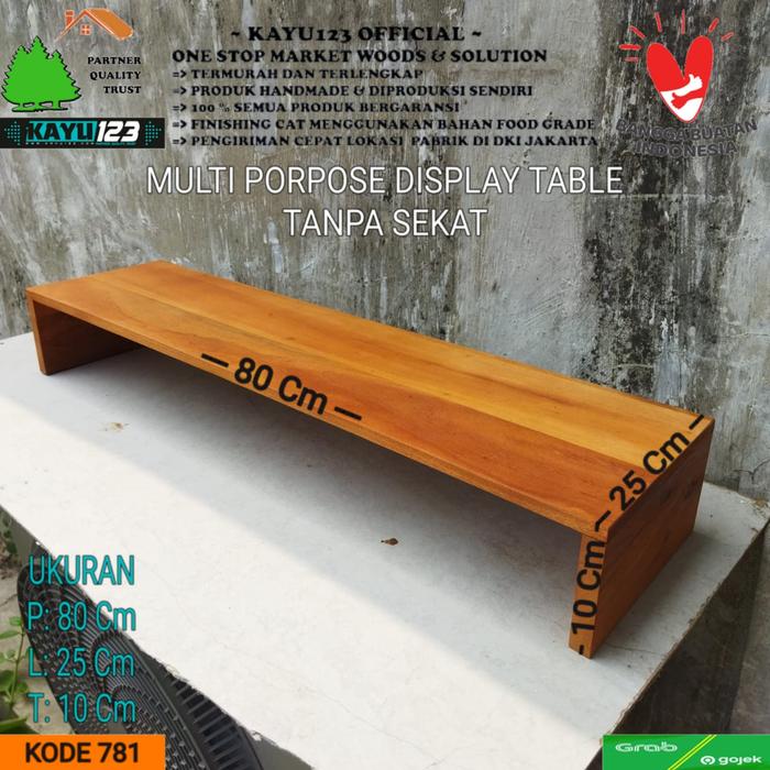 Gambar Meja stand display tanpa skat (P)80-120cm (L)25cm (T)10cm tablemonitor - 80x25x10 dari Kayu123 jakarta undefined Tokopedia