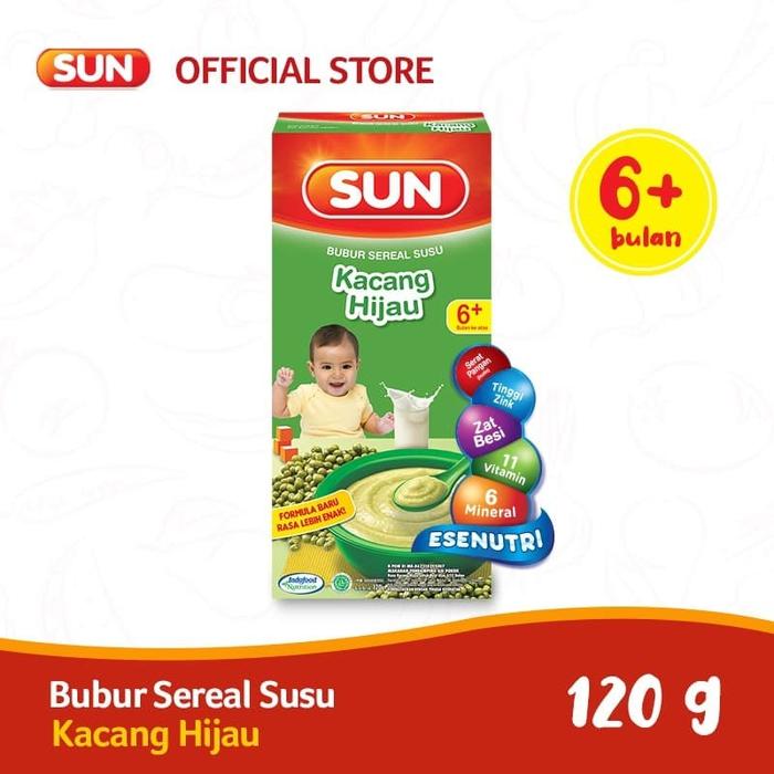 Gambar SUN Bubur Sereal Susu All Variant 120gr - Bubur Bayi - Kacang Hijau dari URBAN BABYSHOP undefined Tokopedia